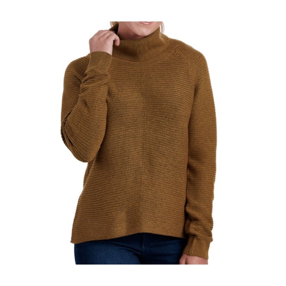 Kuhl Women's Brown Textured Turtleneck Sweater Size‎ Medium